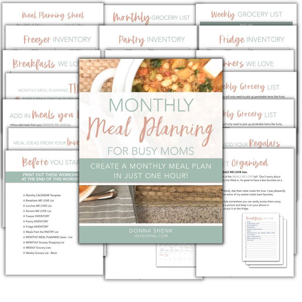 Monthly Meal Planning Workbook